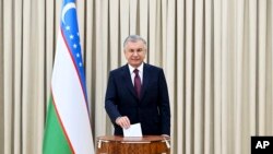 Tổng thống Uzbekistan Shavkat Mirziyoyev ngày 9/7/2023. 