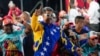 President Nicolas Maduro dances outside the Miraflores presidential palace after electoral authorities declared him the winner of the presidential election in Caracas, Venezuela, July 29, 2024.