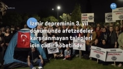 İzmir’de depremin üçüncü yılında karşılanmayan talepler için çadır nöbeti