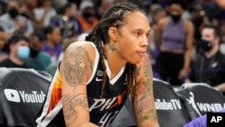 Foto Achiv: Basketbolez ekip Phoenix Mercury Brittney Griner, 13 Oct. 2021.