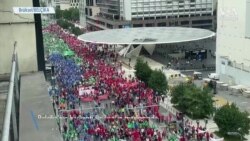 Brüksel'de Binlerce Kişi Hayat Pahalılığını Protesto Etti 