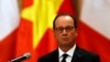 Tổng thống Pháp Francois Hollande tham dự một cuộc họp báo tại Phủ Chủ tịch ở Hà Nội, 6/9/2016.