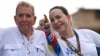 (FILES) Venezuelan opposition presidential candidate Edmundo Gonzalez Urrutia and opposition leader Maria Corina Machado attend a campaign a rally in Maracaibo, Zulia state, Venezuela on July 23, 2024.