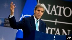 ABD Dışişleri Bakanı John Kerry, Brüksel'de düzenlenen NATO Dışişleri Bakanları toplantısı sonrasında basına açıklamalarda bulundu.