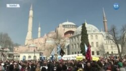 Ayasofya Önünde 'Yeni Zelanda' Protestosu