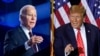 Ảnh phối hợp Tổng thống Joe Biden, trái, và cựu Tổng thống Donald Trump.