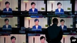 Carrie Lam lên TV thông báo chính thức rút dự luật dẫn độ, 4 tháng Chín, 2019.