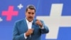 This handout picture released by Miraflores Press Office shows Venezuela's President Nicolas Maduro speaking during his television program in Caracas, on November 20, 2023.