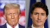 (Ảnh ghép) Tổng thống đắc cử Hoa Kỳ Donald Trump (trái) và Thủ tướng Canada Justin Trudeau.