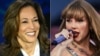 (COMBO) This combination of pictures created on September 10, 2024 shows
US Vice President and Democratic presidential candidate Kamala Harris smiles during a presidential debate with former US President and Republican presidential candidate Donald Trump 