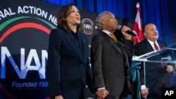 15 Ocak 2025 - Başkan Yardımcısı Kamala Harris ve medeni haklar savunucusu Al Sharpton, Washington'daki Ulusal Eylem Ağı toplantısına katıldı.